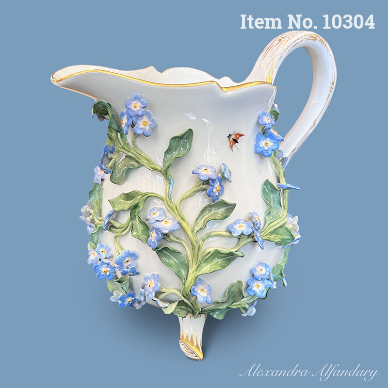 Item No. 10304: A Charming Meissen Porcelain Forget-Me-Not Flower Jug, ca. 1870-1880