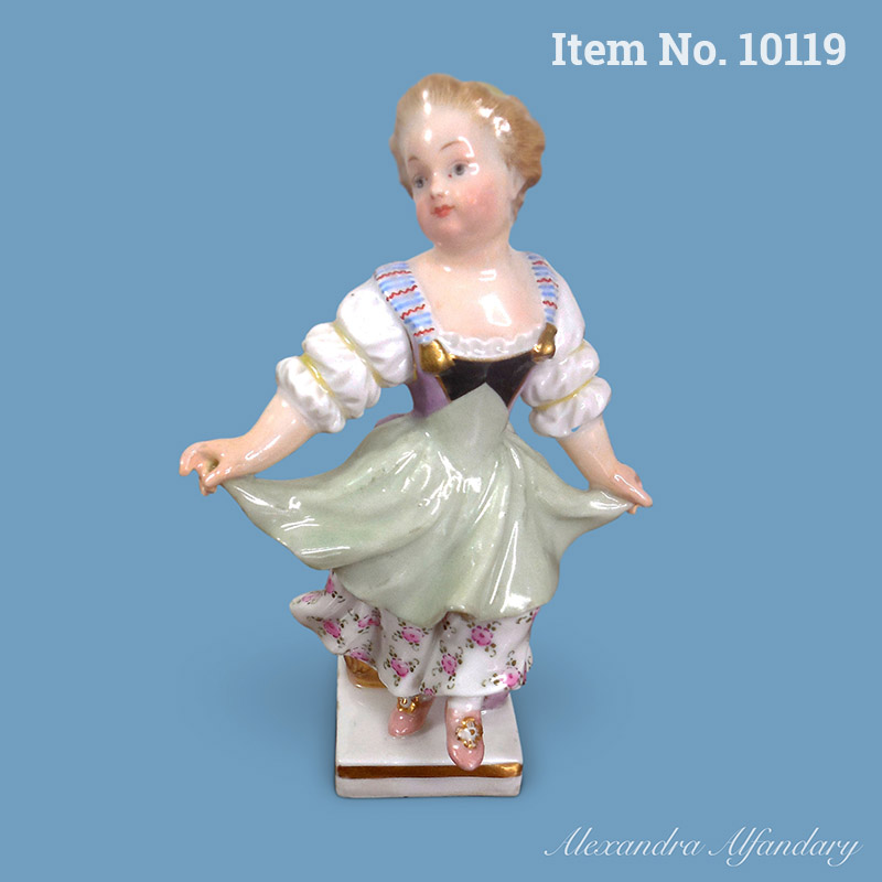 Item No. 10119: A Small Meissen Collectable Figure Of A Dancing Girl, ca. 1880-1900