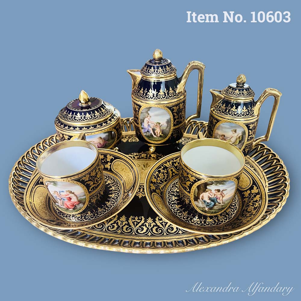 Item No. 10603: A Decorative ‘Vienna’ Austrian Cabaret Set, ca. 1880-1900