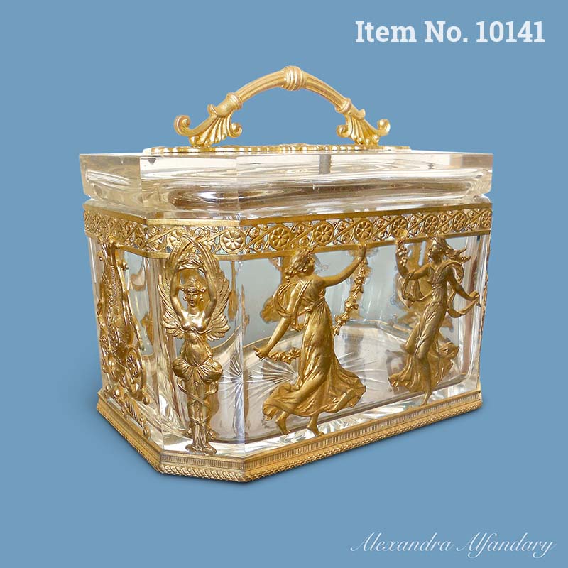 Item No. 10141: A Decorative Crystal Box With Gilt Metal Mounts From The Napoleon III Period, French ca. 1870