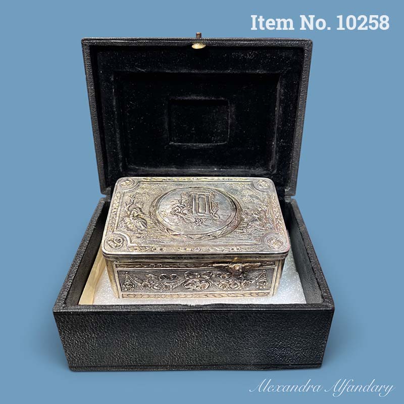 Item No. 10258: A Silver Musical Box, ca. 1900-1920